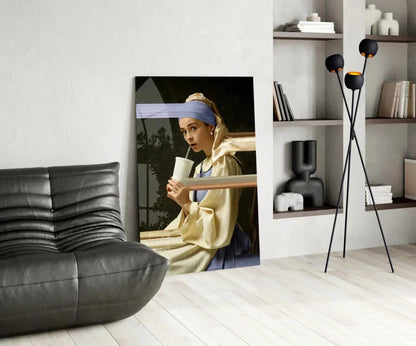 Girl with a Pearl Earring Glass Wall Art - LUXARTDECO