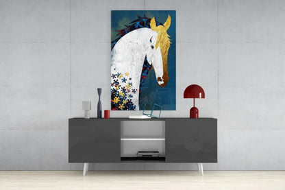 Horse Glass Wall Art - LUXARTDECO