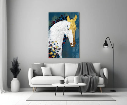 Horse Glass Wall Art - LUXARTDECO