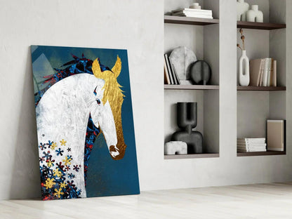 Horse Glass Wall Art - LUXARTDECO
