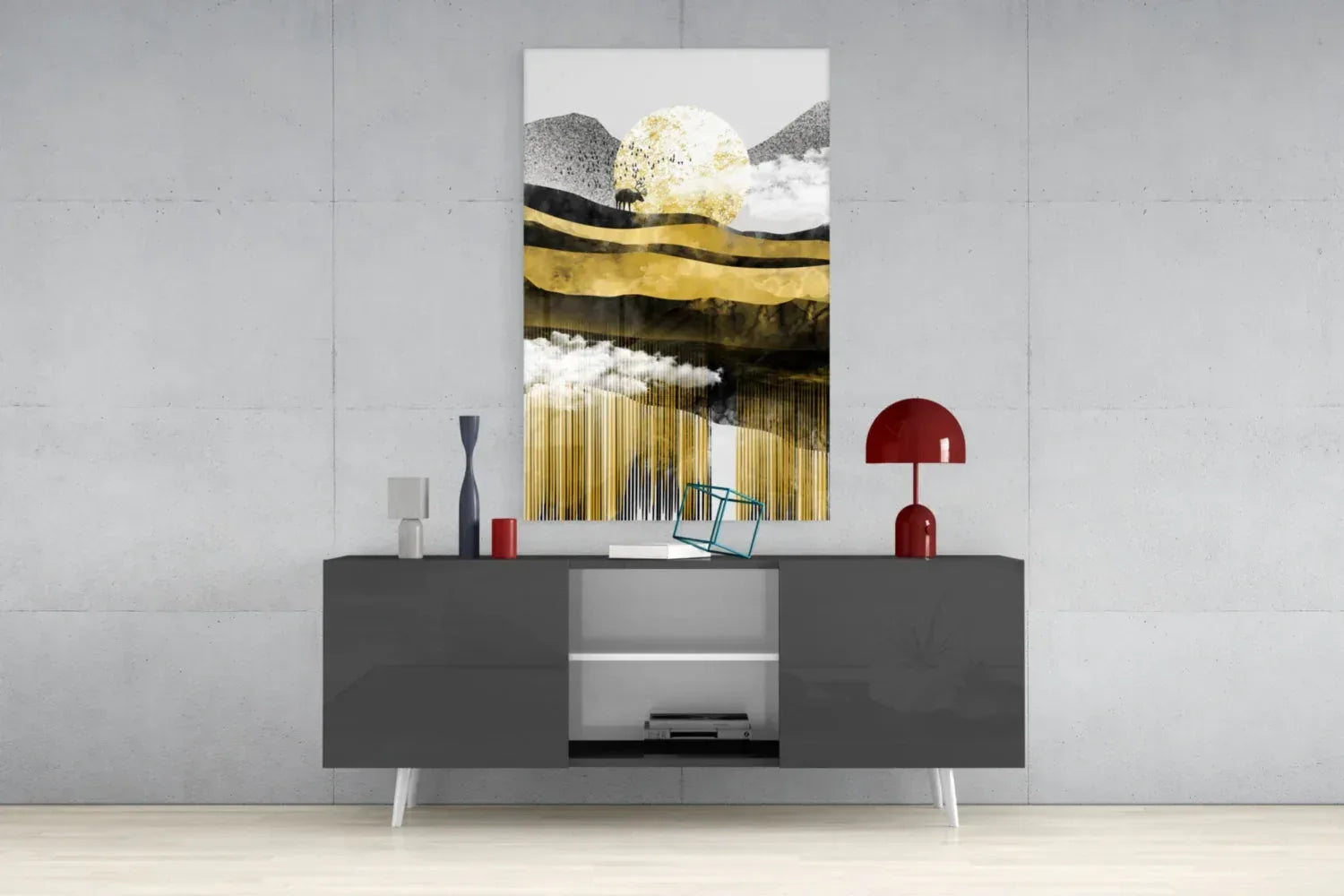 Abstract Glass Wall Art - LUXARTDECO