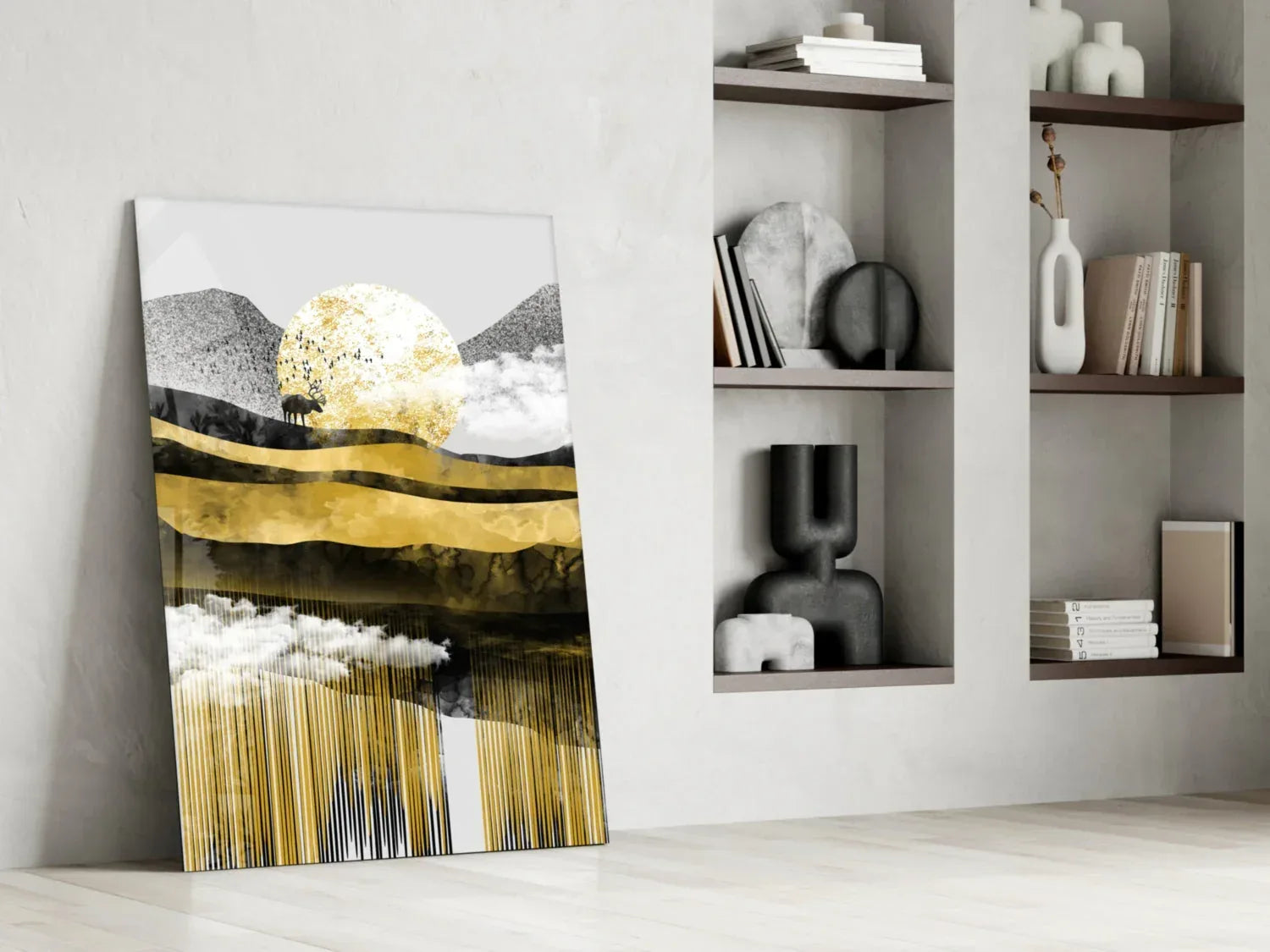 Abstract Glass Wall Art - LUXARTDECO