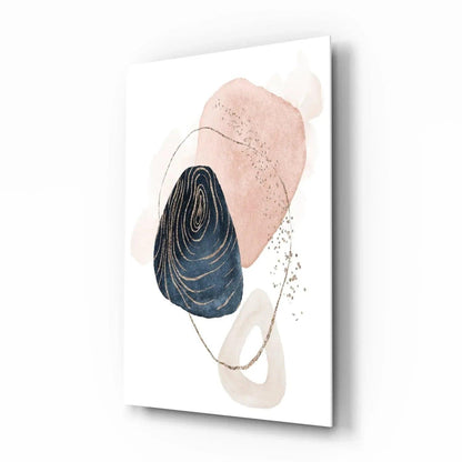 Abstract Shapes Glass Wall Art - LUXARTDECO