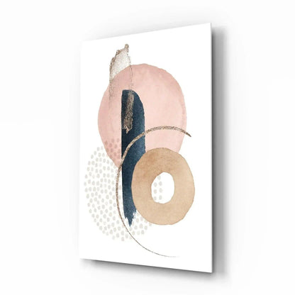Abstract Shapes Glass Wall Art - LUXARTDECO
