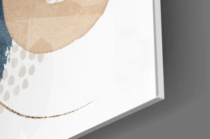 Abstract Shapes Glass Wall Art - LUXARTDECO