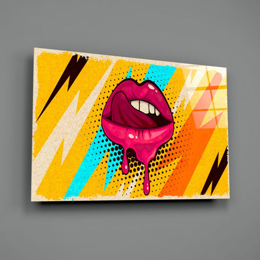 Lip Glass Wall Art