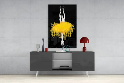 Ballerina Glass Wall Art - LUXARTDECO