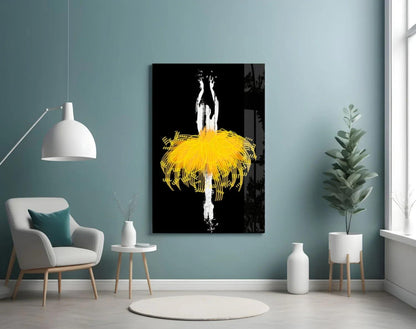Ballerina Glass Wall Art - LUXARTDECO