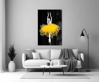 Ballerina Glass Wall Art - LUXARTDECO