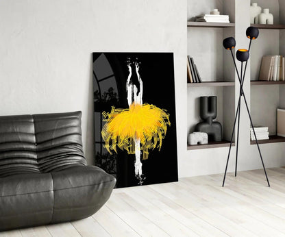 Ballerina Glass Wall Art - LUXARTDECO