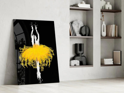 Ballerina Glass Wall Art - LUXARTDECO