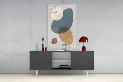 Abstract Shapes Glass Wall Art - LUXARTDECO