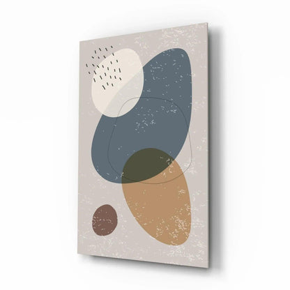 Abstract Shapes Glass Wall Art - LUXARTDECO