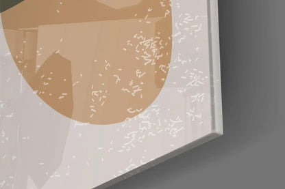 Abstract Shapes Glass Wall Art - LUXARTDECO