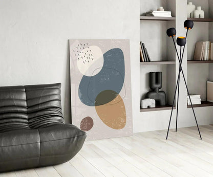 Abstract Shapes Glass Wall Art - LUXARTDECO