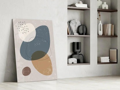 Abstract Shapes Glass Wall Art - LUXARTDECO