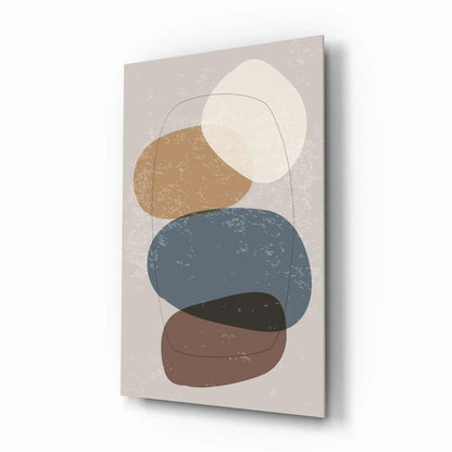 Abstract Shapes Glass Wall Art - LUXARTDECO