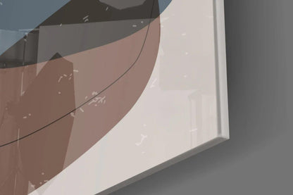 Abstract Shapes Glass Wall Art - LUXARTDECO