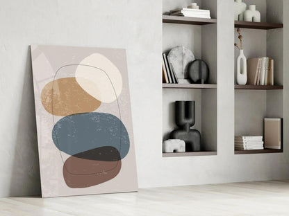 Abstract Shapes Glass Wall Art - LUXARTDECO