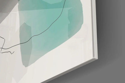 Abstract Shapes Glass Wall Art - LUXARTDECO
