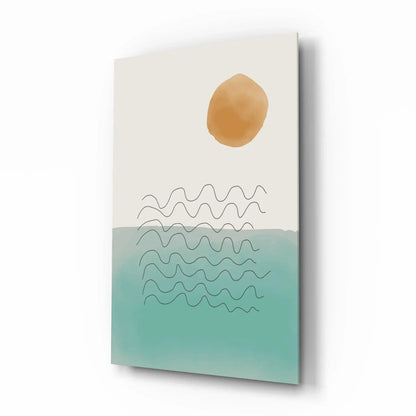 Abstract Shapes Glass Wall Art - LUXARTDECO