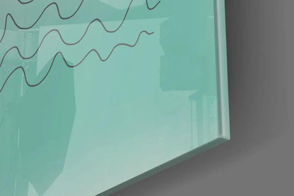 Abstract Shapes Glass Wall Art - LUXARTDECO