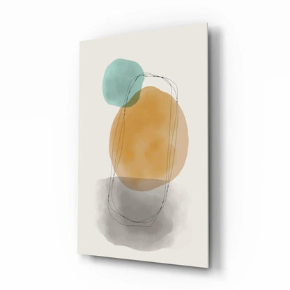 Abstract Shapes Glass Wall Art - LUXARTDECO