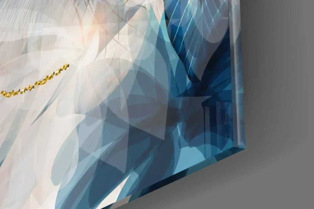 Abstract Flower Glass Wall Art - LUXARTDECO