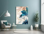 Abstract Flower Glass Wall Art - LUXARTDECO