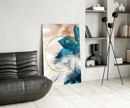 Abstract Flower Glass Wall Art - LUXARTDECO