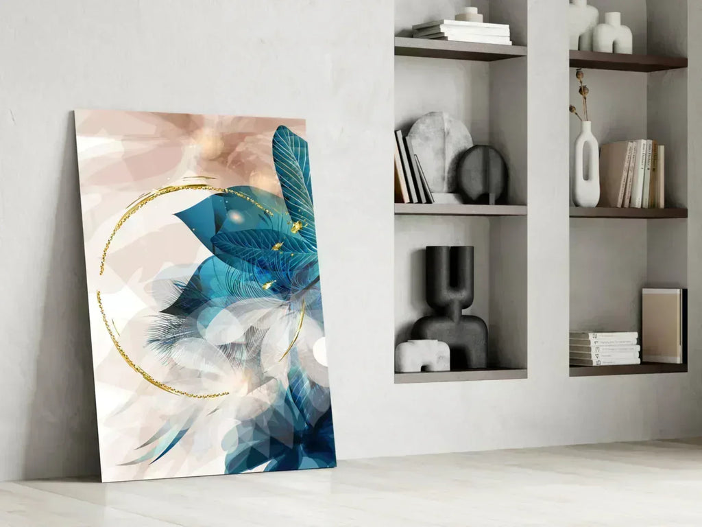 Abstract Flower Glass Wall Art - LUXARTDECO