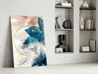 Abstract Flower Glass Wall Art - LUXARTDECO