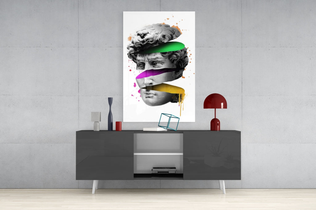 Sculpture Glass Wall Art