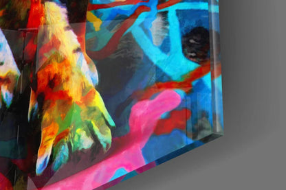 Tiger Glass Wall Art - LUXARTDECO