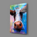 Cow Glass Wall Art - LUXARTDECO