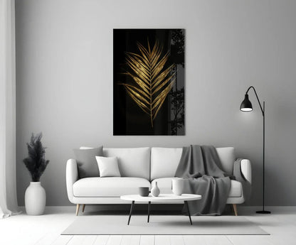 Feather Glass Wall Art - LUXARTDECO