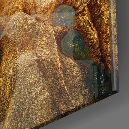 Cliffs Glass Wall Art - LUXARTDECO