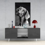 Innocent Dog Glass Wall Art - LUXARTDECO