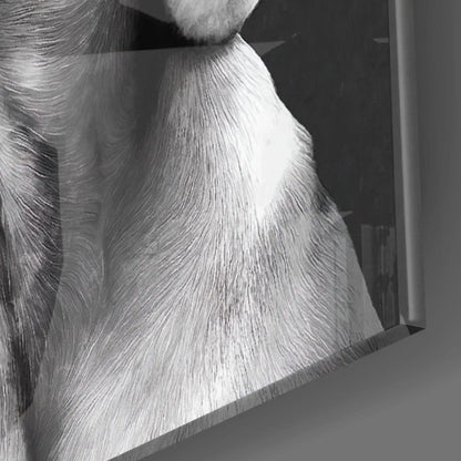 Innocent Dog Glass Wall Art - LUXARTDECO