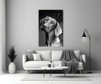 Innocent Dog Glass Wall Art - LUXARTDECO
