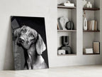 Innocent Dog Glass Wall Art - LUXARTDECO