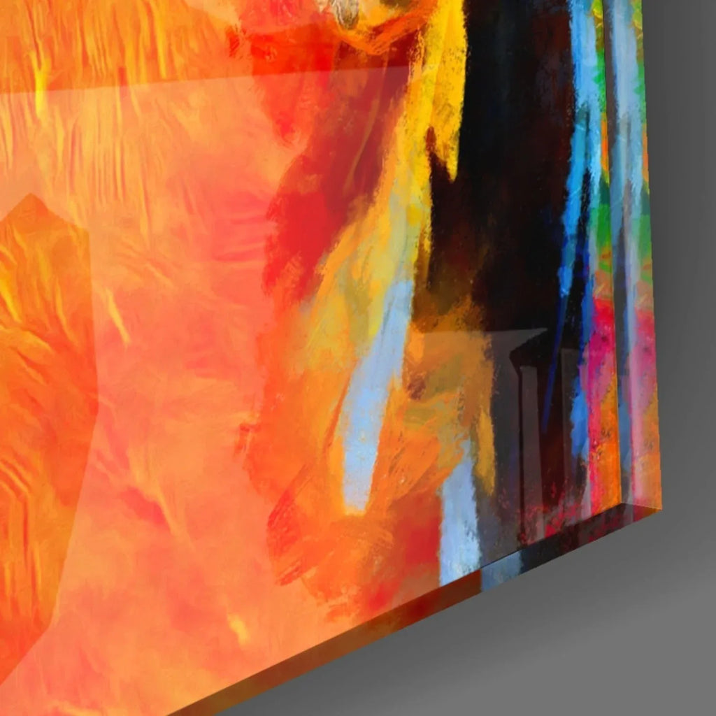 Parrot Glass Wall Art - LUXARTDECO