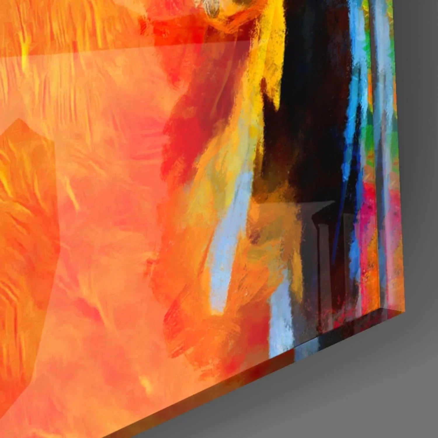 Parrot Glass Wall Art - LUXARTDECO