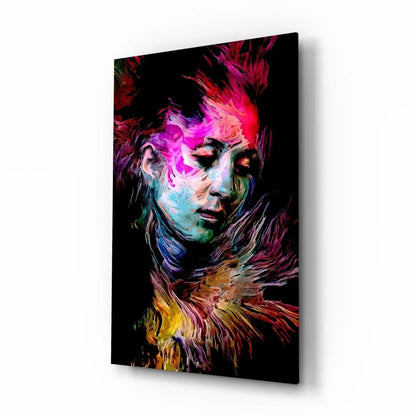 Colorful Thoughts Glass Wall Art - LUXARTDECO