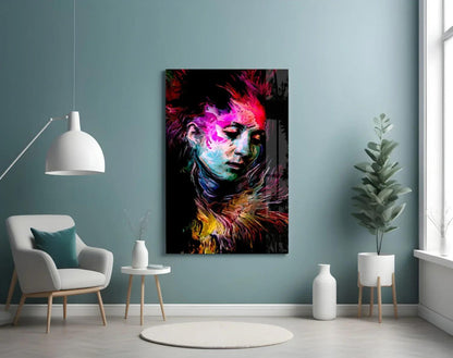 Colorful Thoughts Glass Wall Art - LUXARTDECO