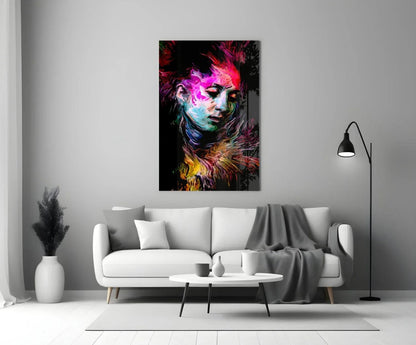 Colorful Thoughts Glass Wall Art - LUXARTDECO