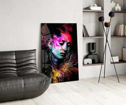 Colorful Thoughts Glass Wall Art - LUXARTDECO
