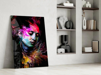 Colorful Thoughts Glass Wall Art - LUXARTDECO