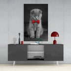Cat Glass Wall Art - LUXARTDECO