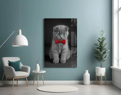 Cat Glass Wall Art - LUXARTDECO